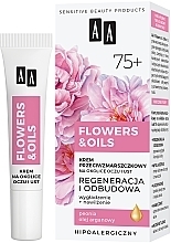 Парфумерія, косметика Крем від зморщок для зони навколо очей і губ 75+ - AA Flowers & Oils Anti-Wrinkle Eyes And Lip Cream