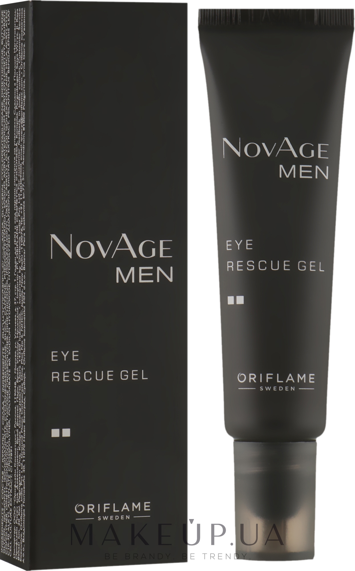 Тонізувальний гель для шкіри навколо очей - Oriflame NovAge Men Eye Rescue Gel — фото 15ml