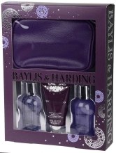 Парфумерія, косметика Набір для душа - Baylis & Harding Moonlight Lavender (sh/gel/100ml + sh/cr/100ml + b/cr/100ml + bag)