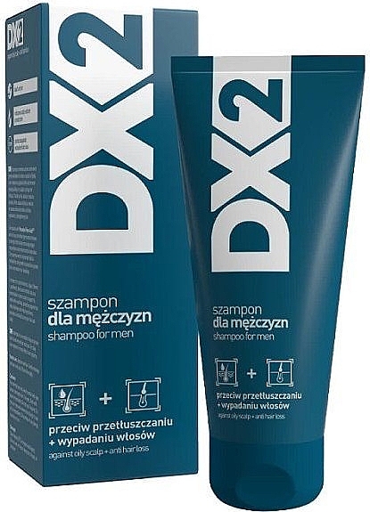 Шампунь для чоловіків проти сальності та випадання волосся - DX2 Shampoo — фото N1