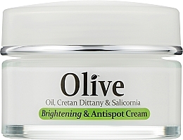 Крем для лица против пигментных пятен и покраснений - Madis HerbOlive Face Antispot & Brightening Cream — фото N1