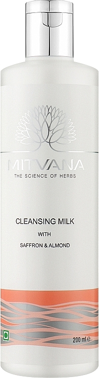 Очищающее молочко для лица с шафраном и миндалем - Mitvana Cleansing Milk