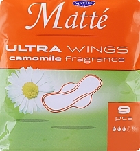 Парфумерія, косметика Прокладки гігієнічні з крильцями, 9 шт. - Mattes Ultra Wings Camomile