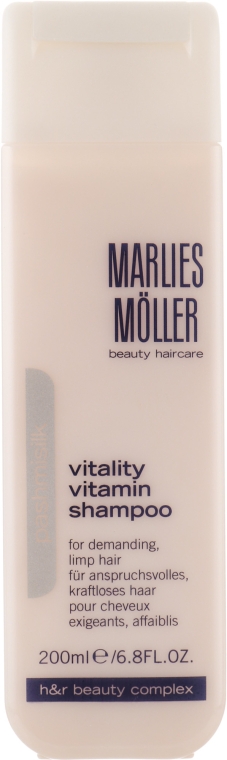 Витаминный шампунь для волос - Marlies Moller Pashmisilk Vitality Vitamin Shampoo — фото N2
