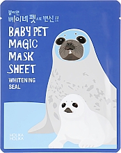 Духи, Парфюмерия, косметика Тканевая маска "Тюлень" - Holika Holika Baby Pet Magic Mask Sheet Whitening Seal