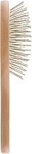 Массажная щетка для волос, HB-03-05, деревянная овальная малая - Beauty LUXURY — фото N2