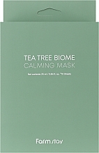 Парфумерія, косметика Заспокійлива маска з екстрактом чайного дерева - FarmStay Tea Tree Biome Calming Mask