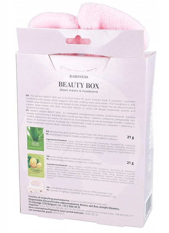 Набор - Beauadd Baroness Beauty Box (f/mask/2x21g + cosmetic/bandage/1szt) — фото N2