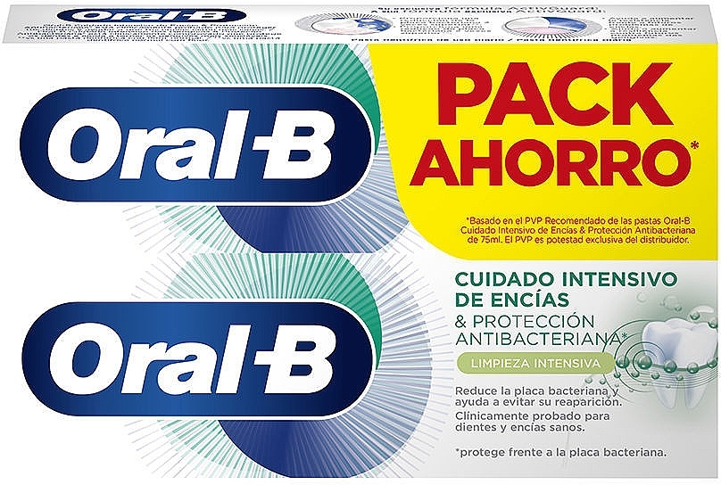 Набір - Oral-B Gum Intensive Care & Bacteria Guard (toothpaste/2x75ml) — фото N1