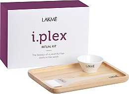 Набор для процедур, чашка + кисть + поднос - Lakme I.Plex Ritual Kit — фото N1