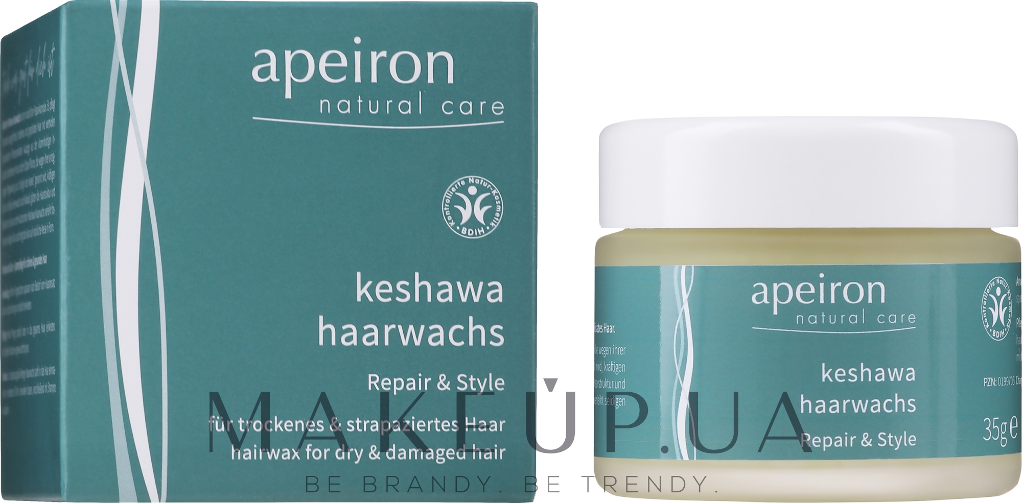 Воск для волос - Apeiron Keshawa Hair Wax — фото 35g