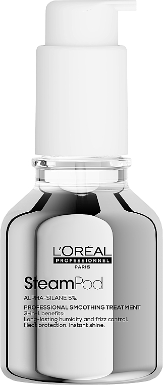 Профессиональная термозащитная сыворотка для разглаживания волос - L'Oreal Professionnel SteamPod Professional Smoothing Treatment — фото N1