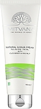 Крем-скраб для лица натуральный с огурцом и грецким орехом - Mitvana Natural Scrub Cream — фото N1