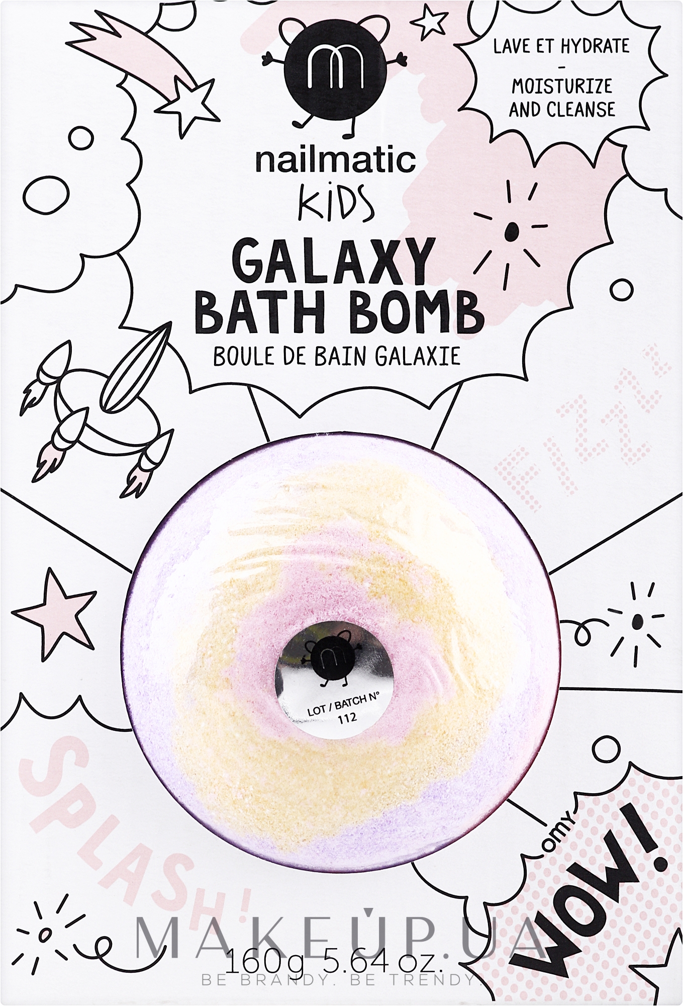 Бомбочка для ванной - Nailmatic Galaxy Bath Bomb Supernova — фото 160g