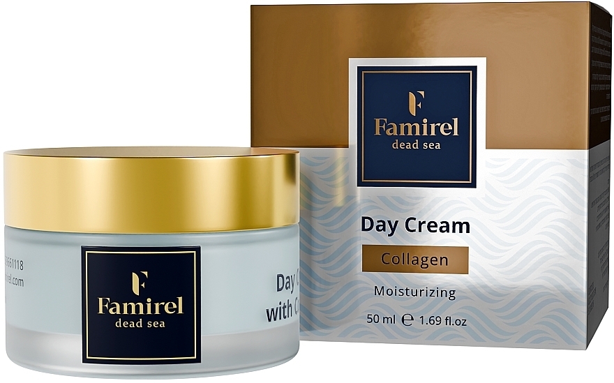 Зволожувальний денний крем для обличчя - Famirel Collagen Day Cream — фото N1