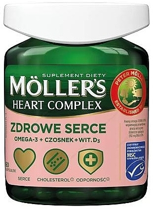 Харчова добавка для здоров'я серця - Moller`s Heart Complex — фото N1