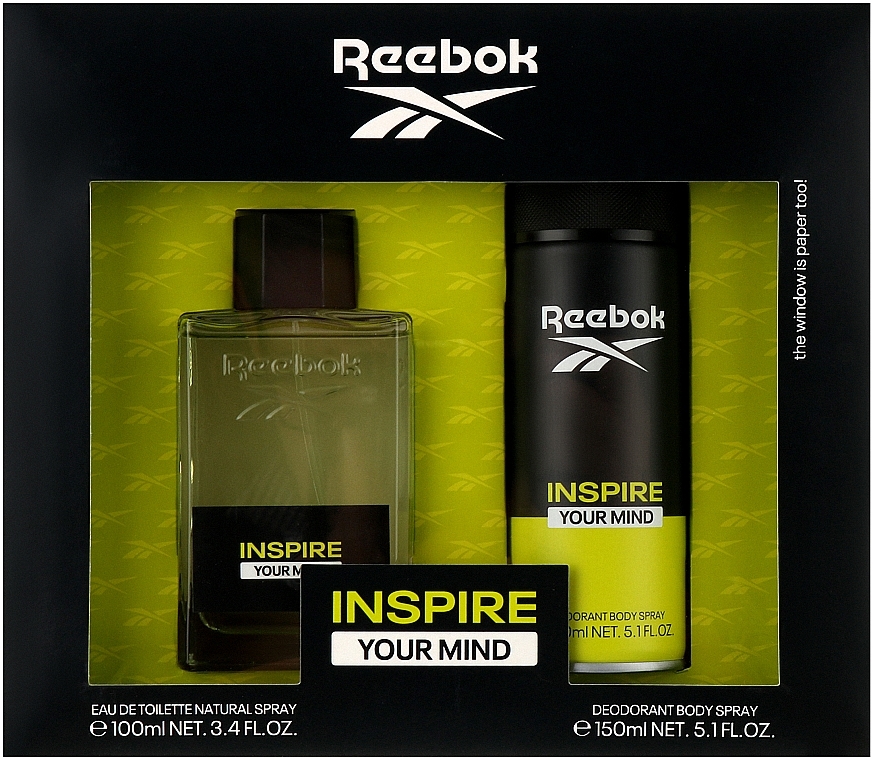 УЦІНКА Reebok Inspire Your Mind - Набір (edt/100ml + deo/150ml) * — фото N1