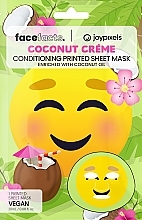 Духи, Парфюмерия, косметика Тканевая маска для лица "Coconut Creme" - Face Facts Printed Sheet Mask