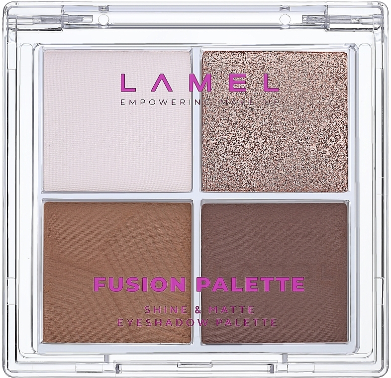 Палетка тіней для повік - LAMEL Make Up Fusion Palette Eyeshadow — фото N1