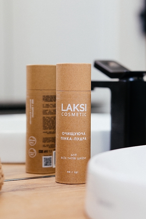 Очищувальна пінка-пудра для всіх типів шкіри - Laksi Cosmetic — фото N3