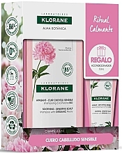 Духи, Парфюмерия, косметика Набор - Klorane Peony Soothing Set (shampoo/500ml + cond /50ml)