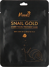 Парфумерія, косметика Тканинна маска з екстрактом равлика й золотом - Belov Moods Snail Gold Facial Mask