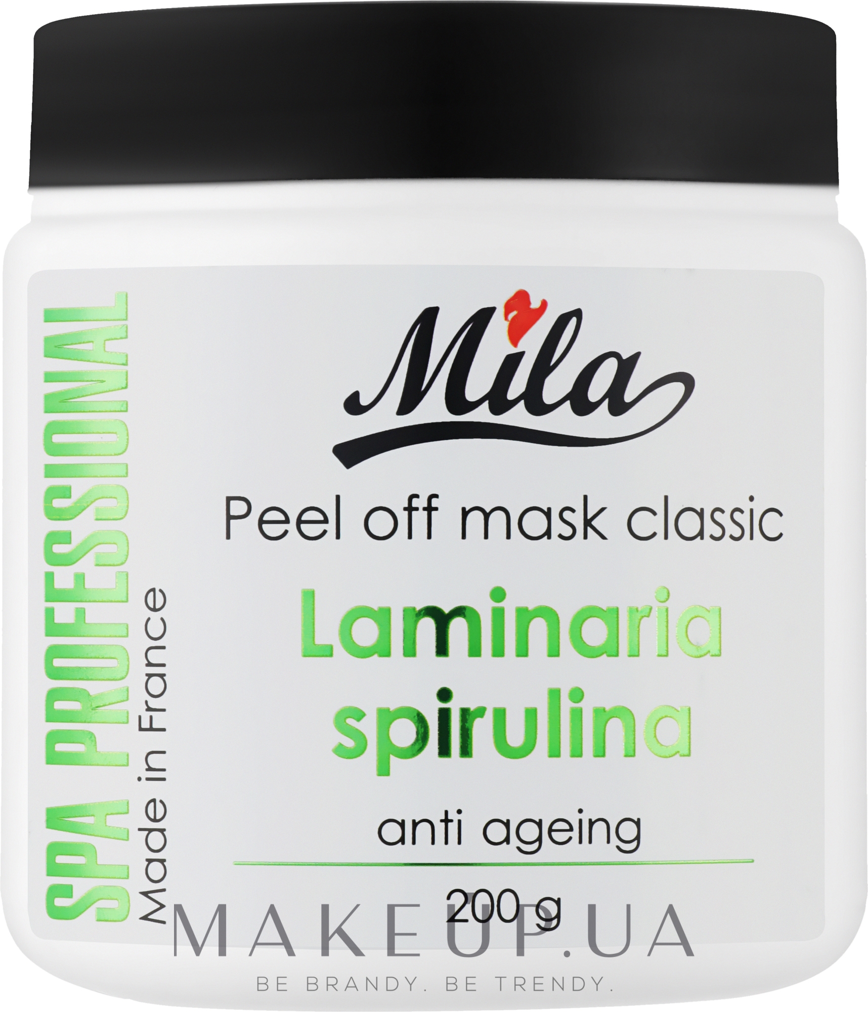 Маска альгінатна класична порошкова "Ламінарія, спіруліна" - Mila Anti-Ageing Peel Off Mask Laminaria Digitata & Spirulina — фото 200g