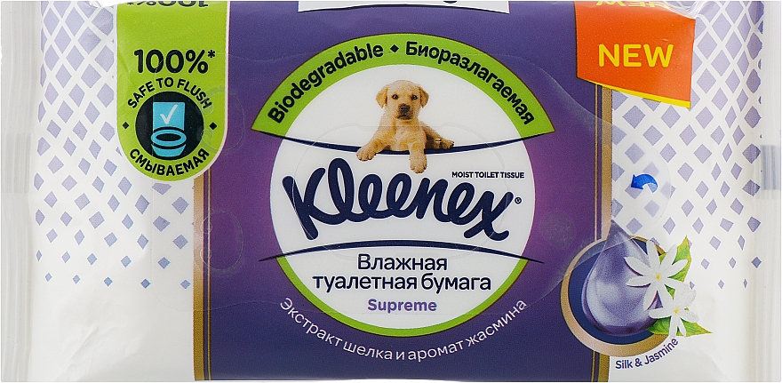 Влажная туалетная бумага, 38 шт - Kleenex Supreme  — фото N1