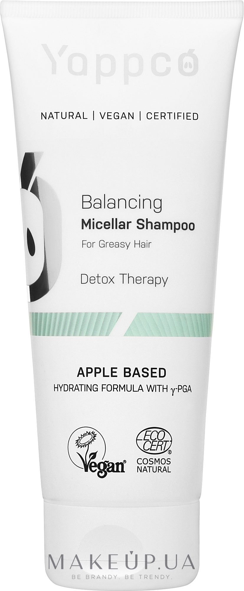 Мицеллярный шампунь для жирных волос - Yappco Balancing Hair Micellar Shampoo — фото 200ml