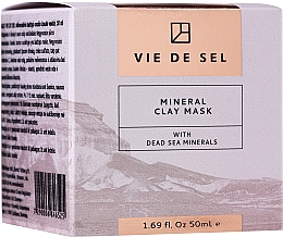 Парфумерія, косметика Мінеральна маска для обличчя - Vie De Sel Mineral Clay Mask With Dead Sea Minerals