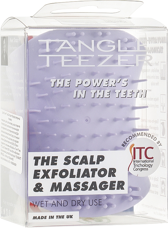 Щетка для массажа головы - Tangle Teezer The Scalp Exfoliator & Massager Lavender Lite — фото N4