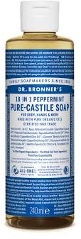 Рідке мило "М'ята" - Dr. Bronner’s 18-in-1 Pure Castile Soap Peppermint — фото N2