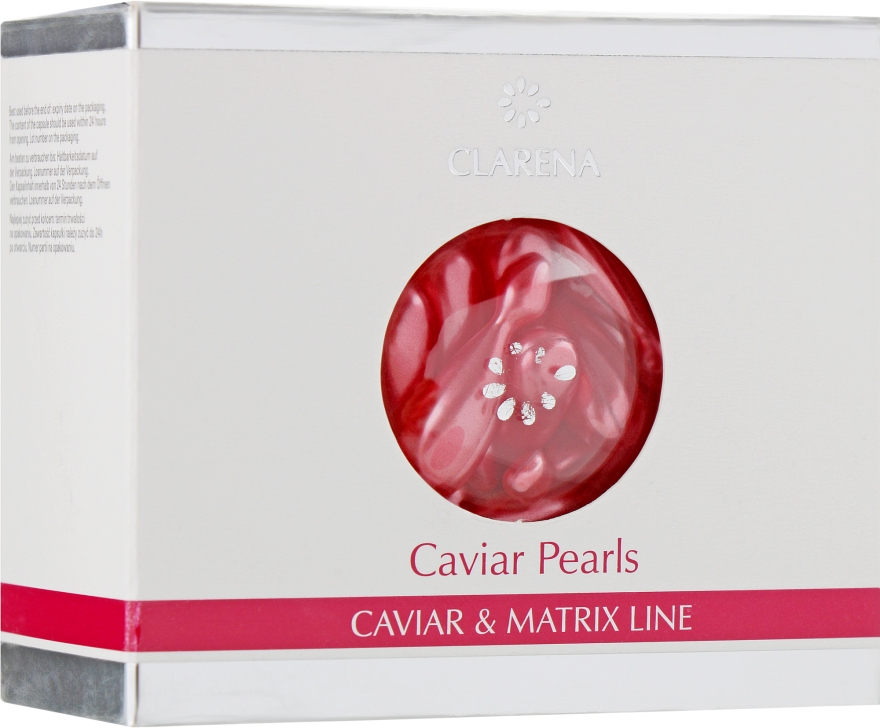 Перлини з екстрактом ікри і шовку, омолоджуючі - Clarena Caviar Silk Pearls — фото N1