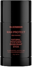 Парфюмированный дезодорант "Красный перец" - Mr.Scrubber Man Protect Red Pepper Natural Perfumed Deodorant Stick — фото N1