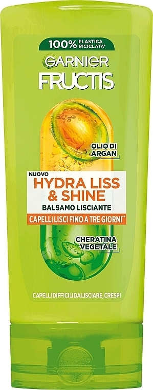 Кондиціонер для розгладження волосся - Garnier Fructis Hydra Liss & Shine Conditioner — фото N1