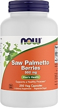 Парфумерія, косметика Капсули "Ягоди пальми сереноа", 550 мг - Now Foods Saw Palmetto Berries