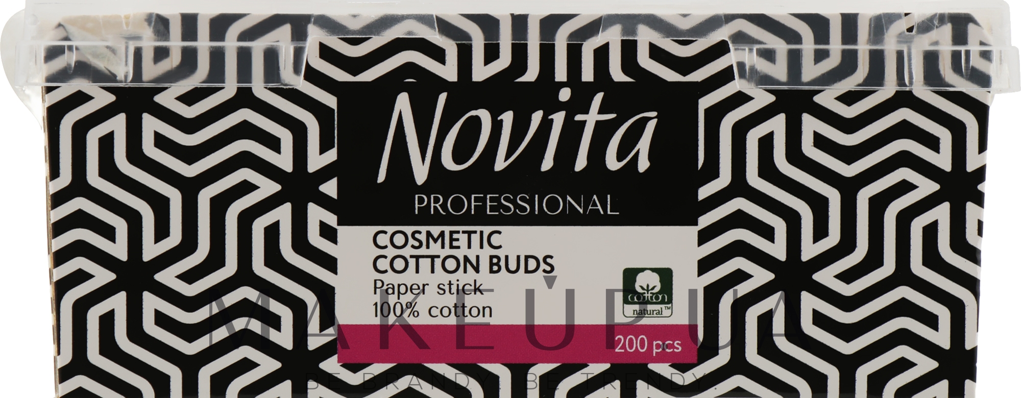 Косметические ватные палочки 200 шт - Novita Cosmetic Cotton Buds — фото 200шт