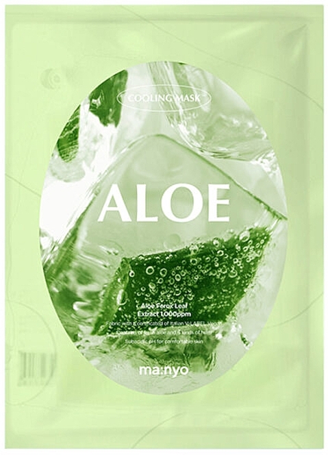 Маска тканинна для заспокоєння шкіри з екстрактом алое - Manyo Aloe Cooling Mask — фото N1