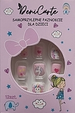 Духи, Парфюмерия, косметика Накладные самоклеящиеся ногти для детей "Единорог", 976 - Deni Carte Tipsy Kids 