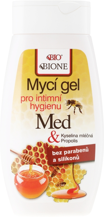 Гель для интимной гигиены - Bione Cosmetics Honey + Q10 Propolis Intimate Wash Gel — фото N1
