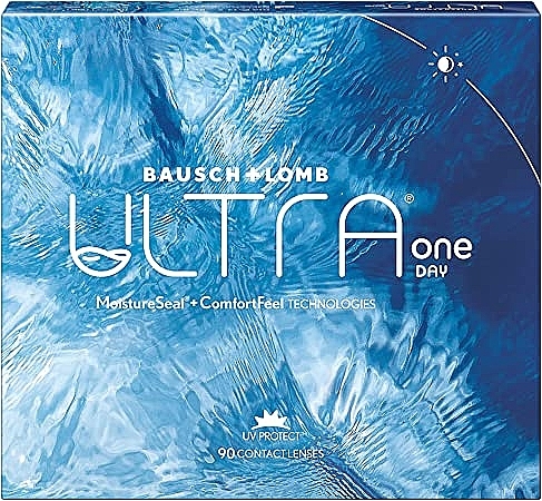 Одноразові контактні лінзи, кривизна 8.6 мм, 90 шт. - Bausch & Lomb Ultra One Day — фото N1