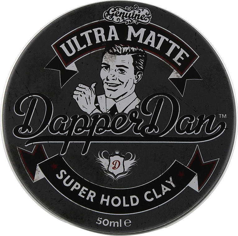 Глина для укладки волос матовая - Dapper Dan Ultra Matte Super Hold Clay