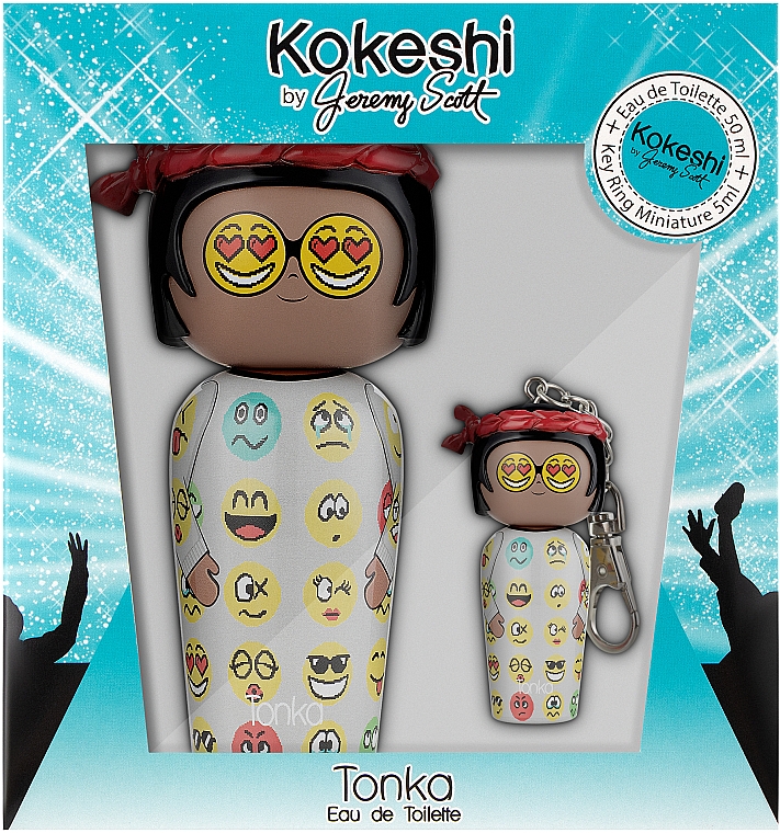 Kokeshi Parfums Tonka by Jeremy Scott - Набір (edt/50ml + edt/5ml з брелоком) — фото N1