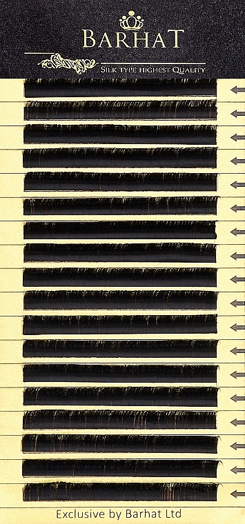 Накладные ресницы C 0,05 мм (8 мм), 18 линий - Barhat Lashes — фото N1