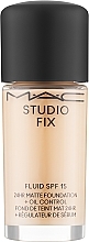 Тональная основа для лица - MAC Studio Fix Fluid SPF15 24HR Matte Foundation (мини) — фото N1