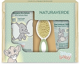 Набір - Naturaverde Disney Baby (sh/gel/200ml + b/cr/100ml + brush/1pc) — фото N1