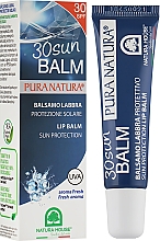 Защитный бальзам для губ с экстрактом календулы и моркови и ароматом свежести - Natura House Lip Balm Sun Protection SPF30 — фото N2