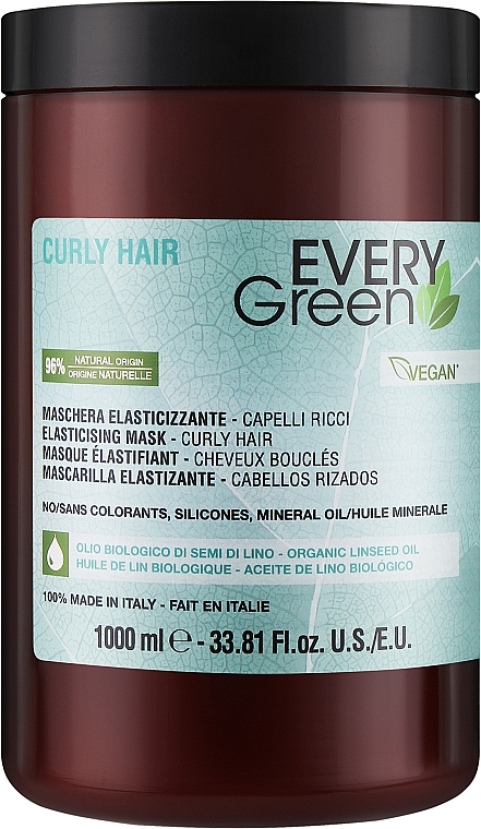 Маска для вьющихся волос - Every Green Curly Hair Elasticising Mask — фото N1