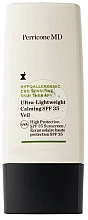 Парфумерія, косметика Сонцезахисний крем для обличчя SPF 35 - Perricone MD Hypoallergenic CBD Sensitive Skin Therapy Ultra-Lightweight Calming (міні)