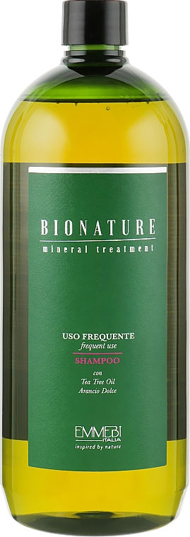 Шампунь для щоденного використання з олією чайного дерева - Emmebi Italia BioNatural Mineral Treatment Frequent Use Shampoo